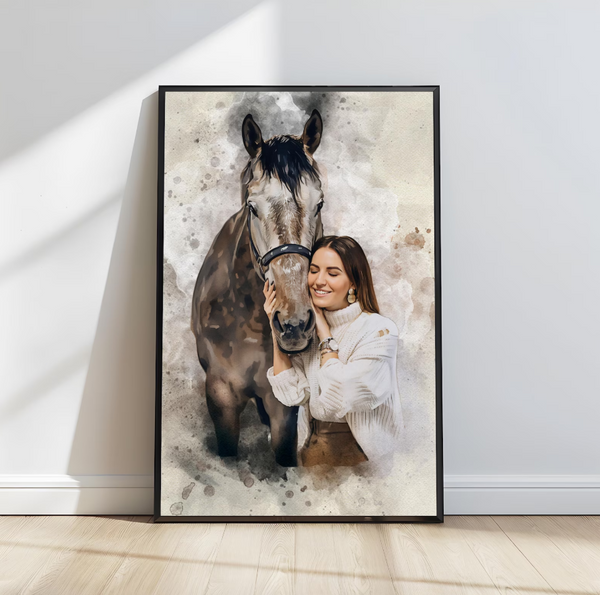 Canvas Artistique Équestre – Votre Passion Transformée en Œuvre d'Art